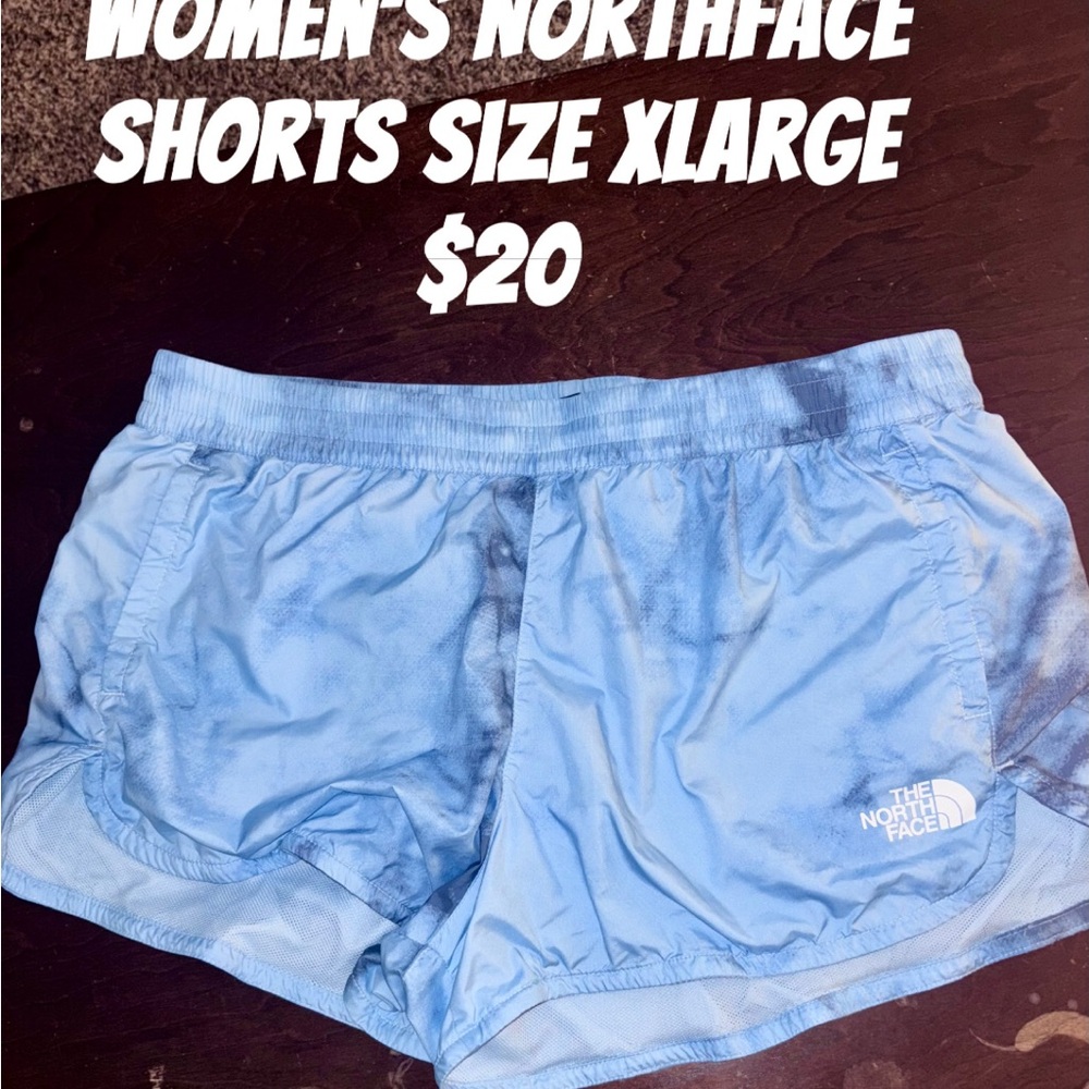 The North Face Women's Light Blue Athletic Shorts
